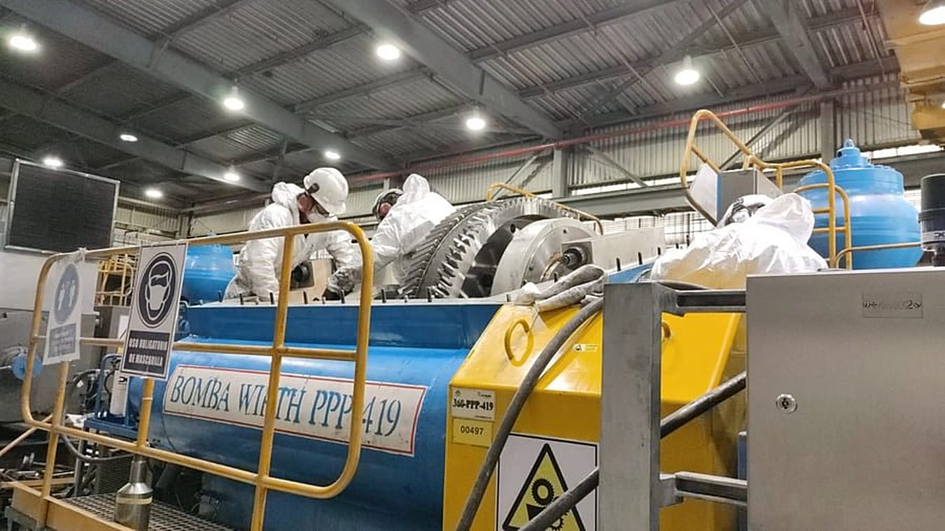 Maintenance of a Wirth piston pump